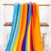 SZS Hot 70*140cm Colorful Rainbow Absorbent Microfiber Bath Beach Towel Drying Washcloth Swimwear Shower ali-39363715